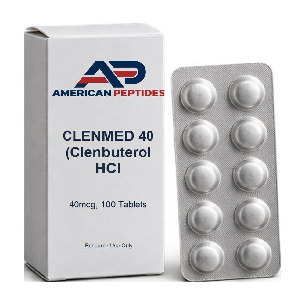 CLENMED 40 (Clenbuterol HCl 40mcg, 100 Tablets) — American Peptides