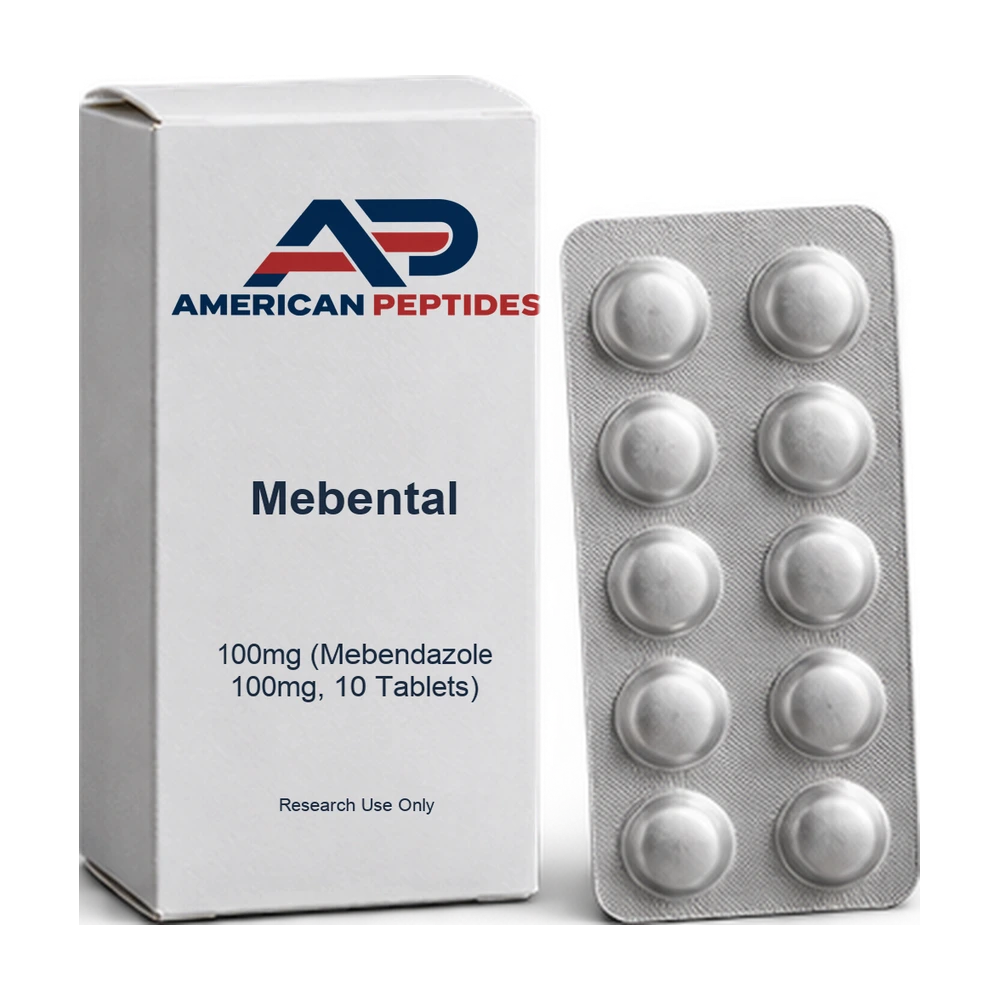 Mebental 100mg (Mebendazole 100mg, 10 Tablets) — American Peptides