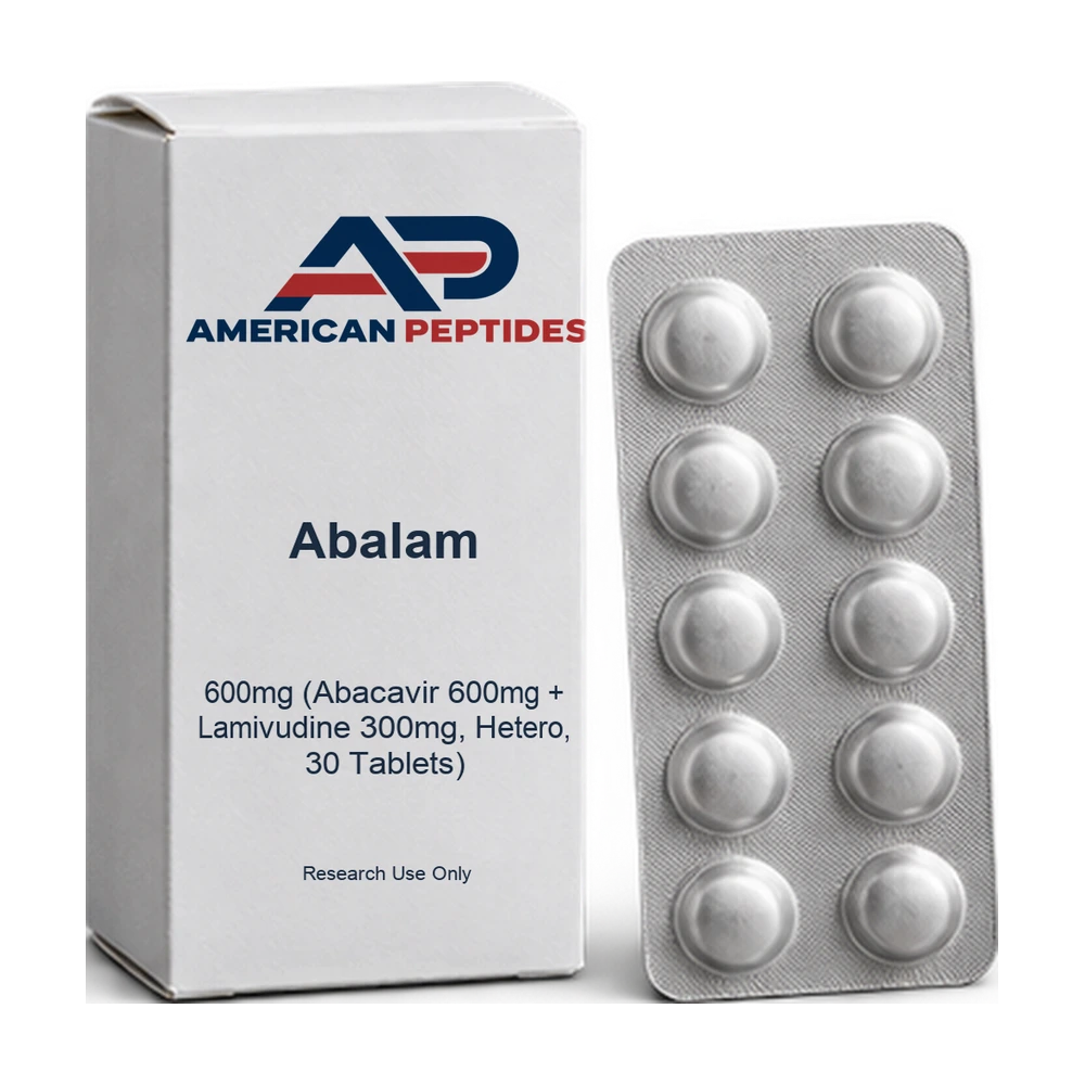 Abalam 600mg (Abacavir 600mg + Lamivudine 300mg, Hetero, 30 Tablets) — American Peptides