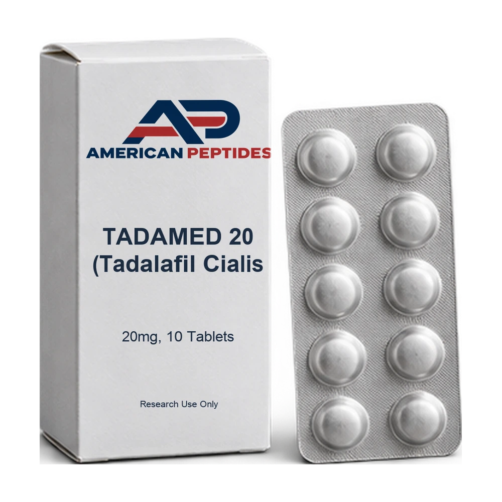 TADAMED 20 (Tadalafil Cialis 20mg, 10 Tablets) — American Peptides