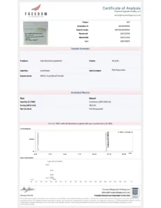 GW-501516 (Cardarine), (10mg/capsule) 60 Capsules lab report