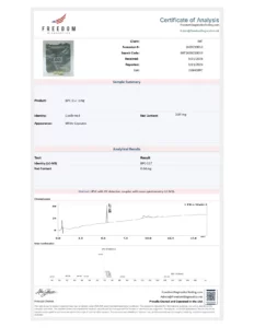 BPC-157 (0.5mg/capsule), 60 Capsules lab report